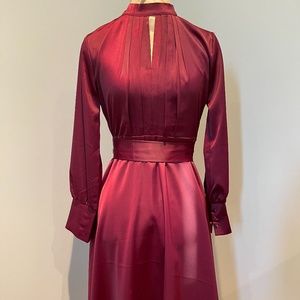 Burgundy midi Dress